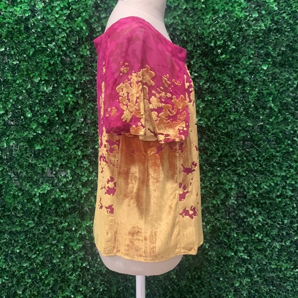Maeve beautiful velvet burnout top - Picture 2 of 3
